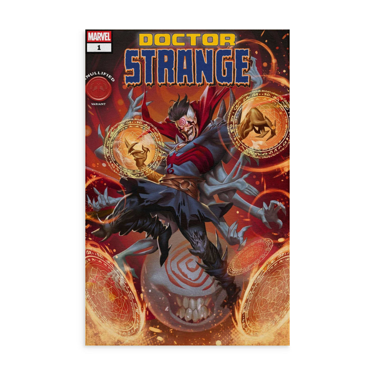 Doctor Strange Washable Rug — Marvel Comic Cover Magic for Bedrooms & Game Rooms