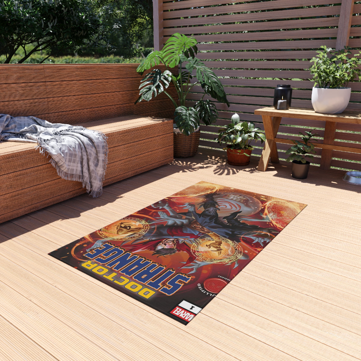 Doctor Strange Outdoor Rug — Marvel Portal Art Patio Mat