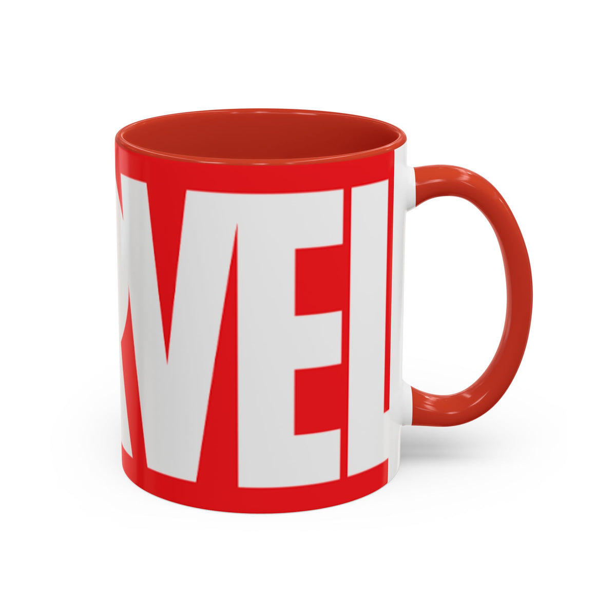 Marvel Logo Accent Coffee Mug – Red & White 11/15oz