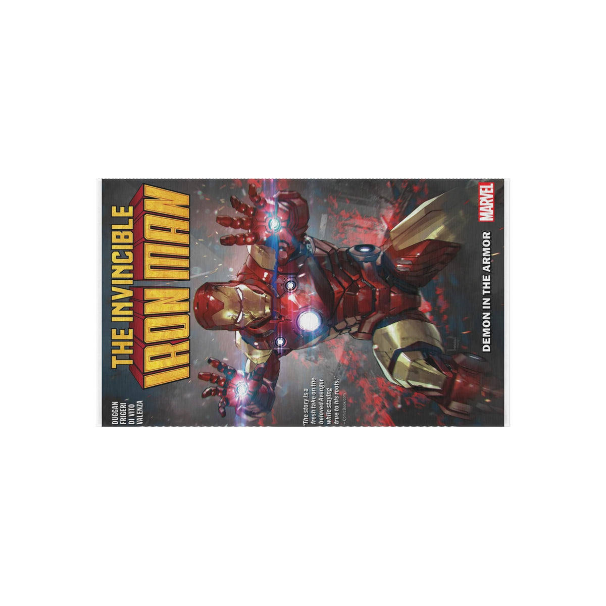 Iron Man Outdoor/Indoor Rug – The Invincible Armor Marvel Doormat