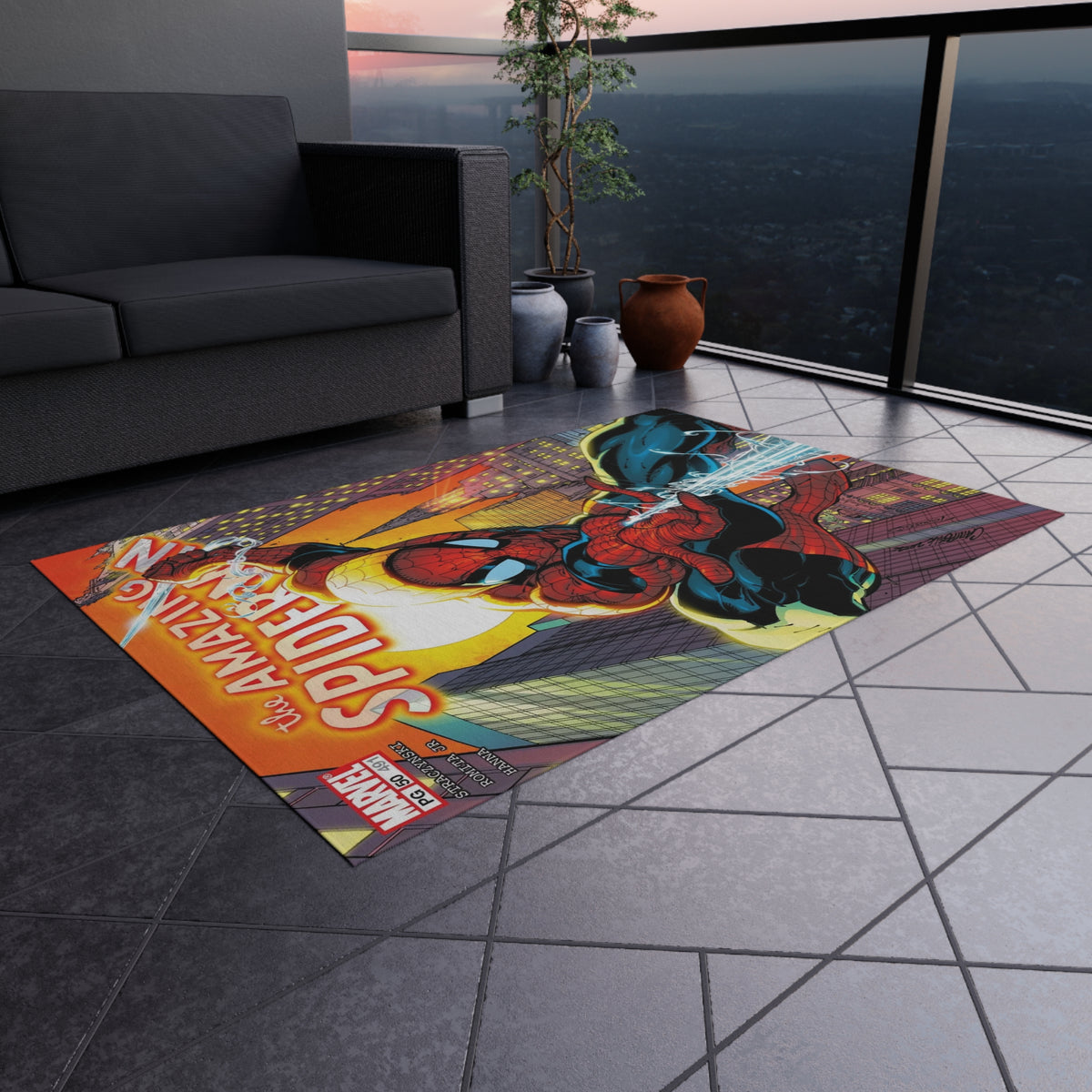Spider-Man Outdoor Rug — The Amazing Spider-Man Patio Mat