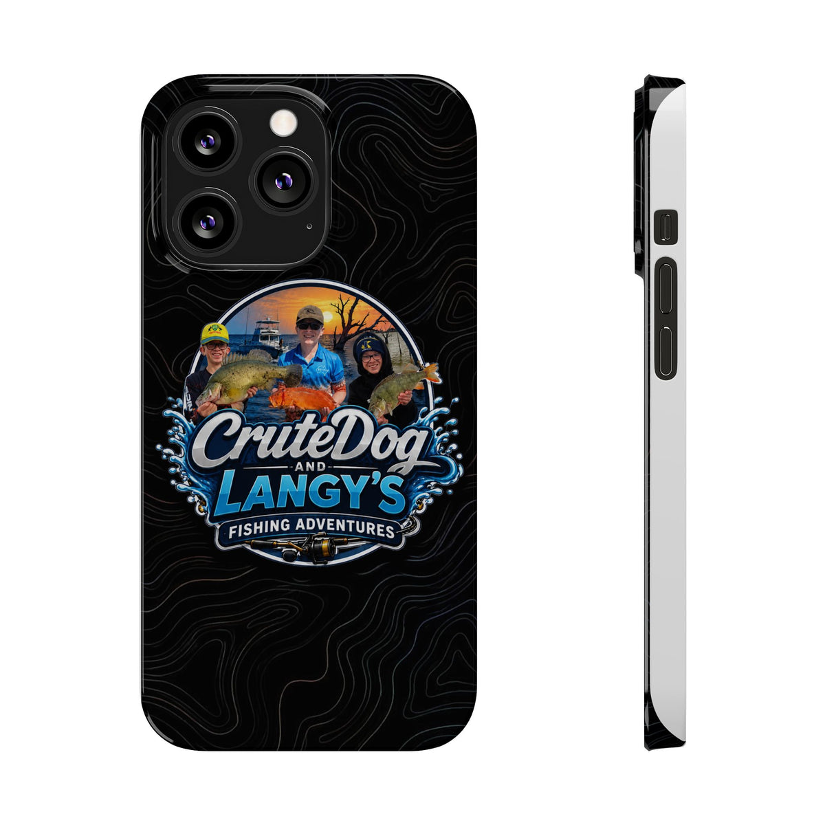 CruteDog & Langy’s Fishing Adventures Slim Phone Case