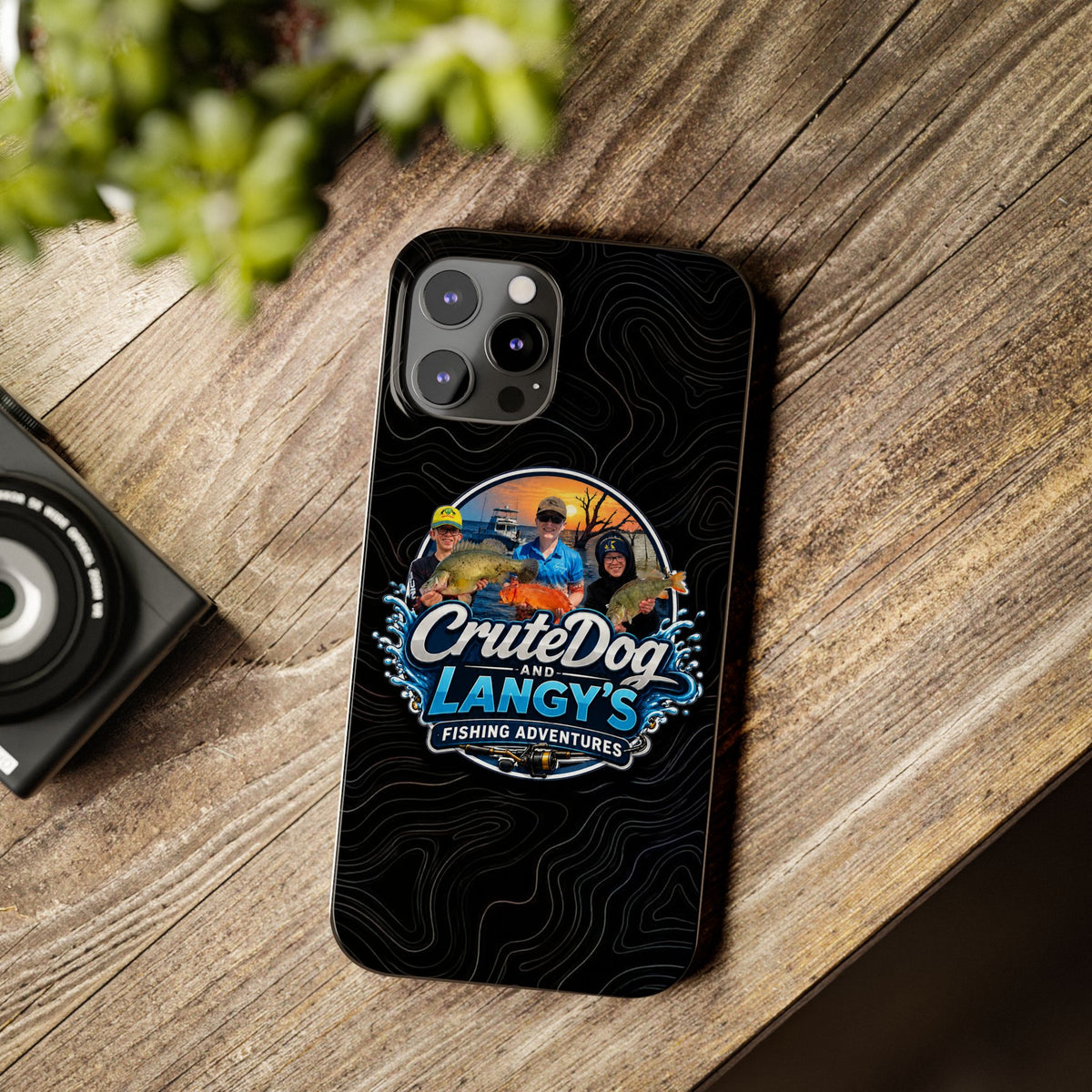 CruteDog & Langy’s Fishing Adventures Slim Phone Case