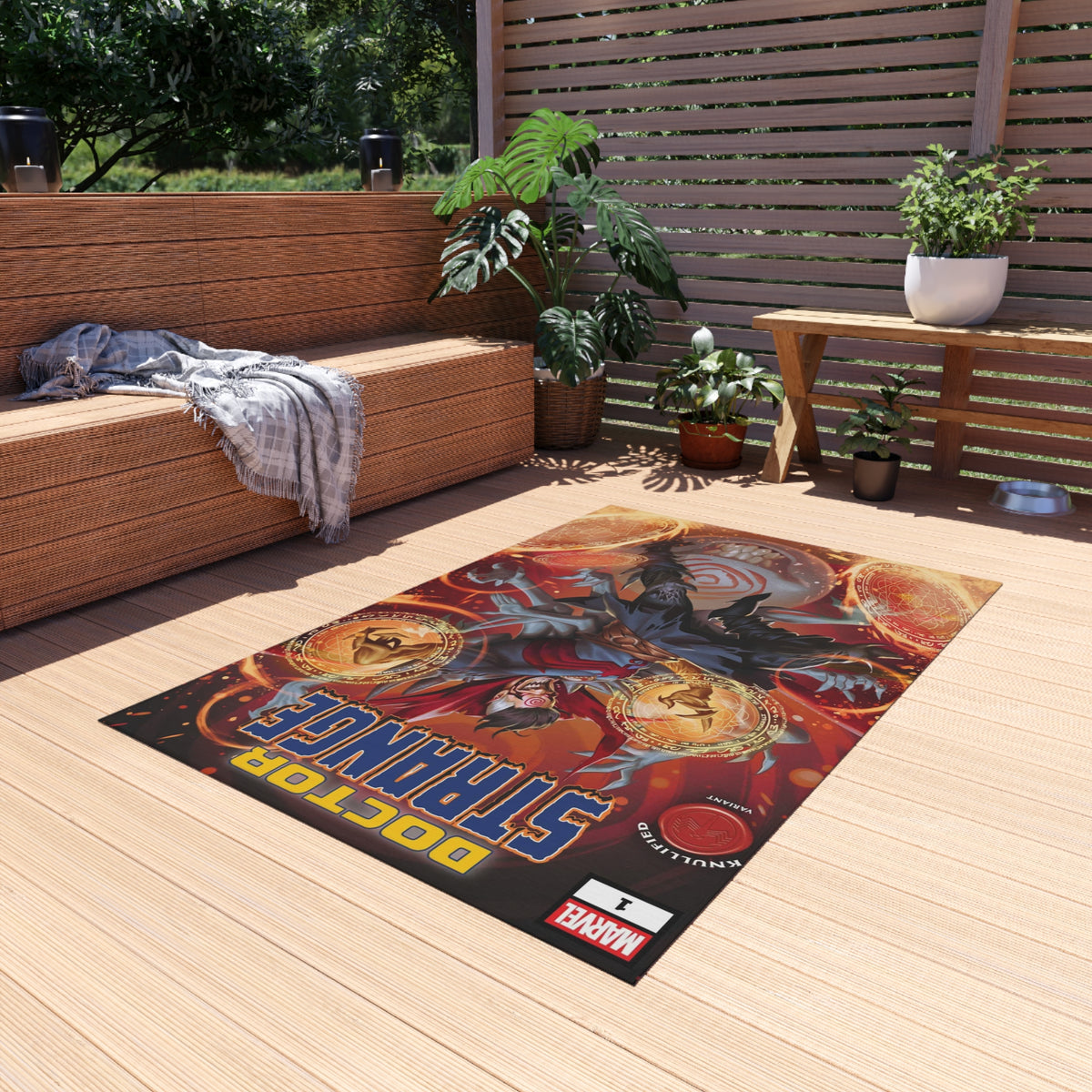 Doctor Strange Outdoor Rug — Marvel Portal Art Patio Mat