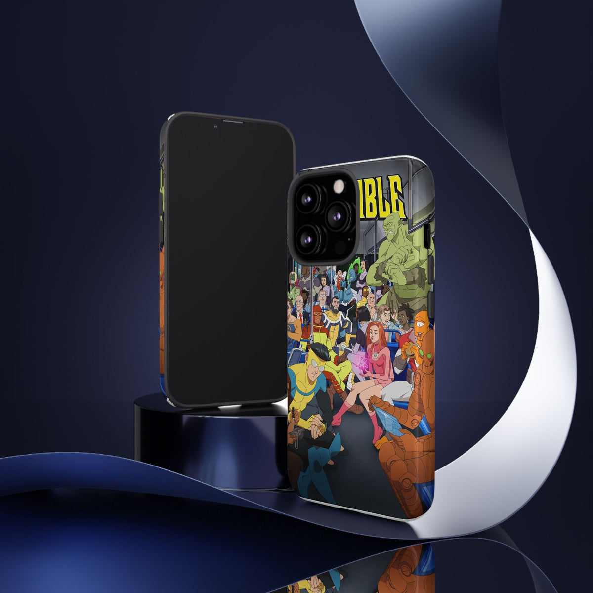 Comic Superhero Collage Phone Case — 'Invincible' Inspired Graphic Phone Cover