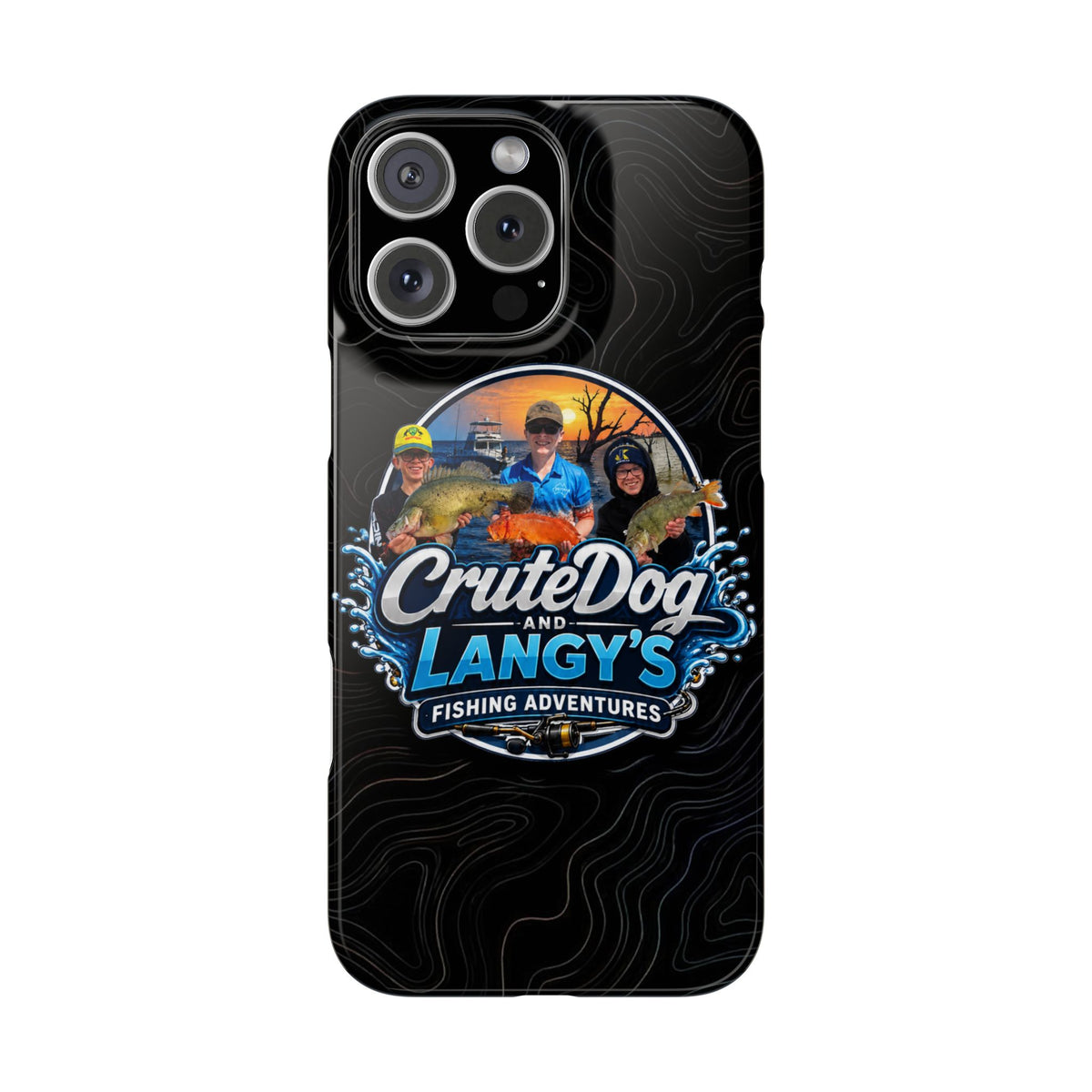 CruteDog & Langy’s Fishing Adventures Slim Phone Case