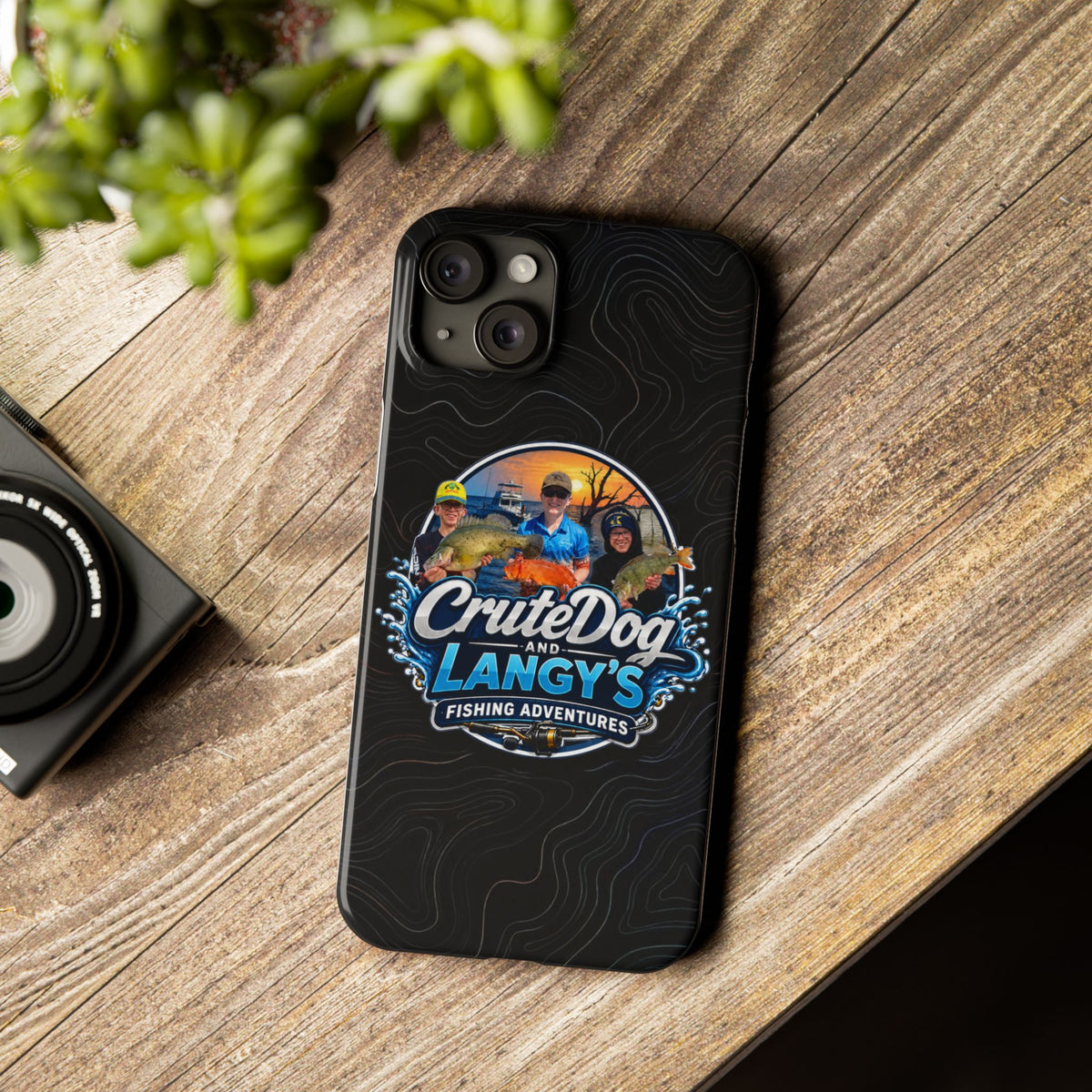 CruteDog & Langy’s Fishing Adventures Slim Phone Case
