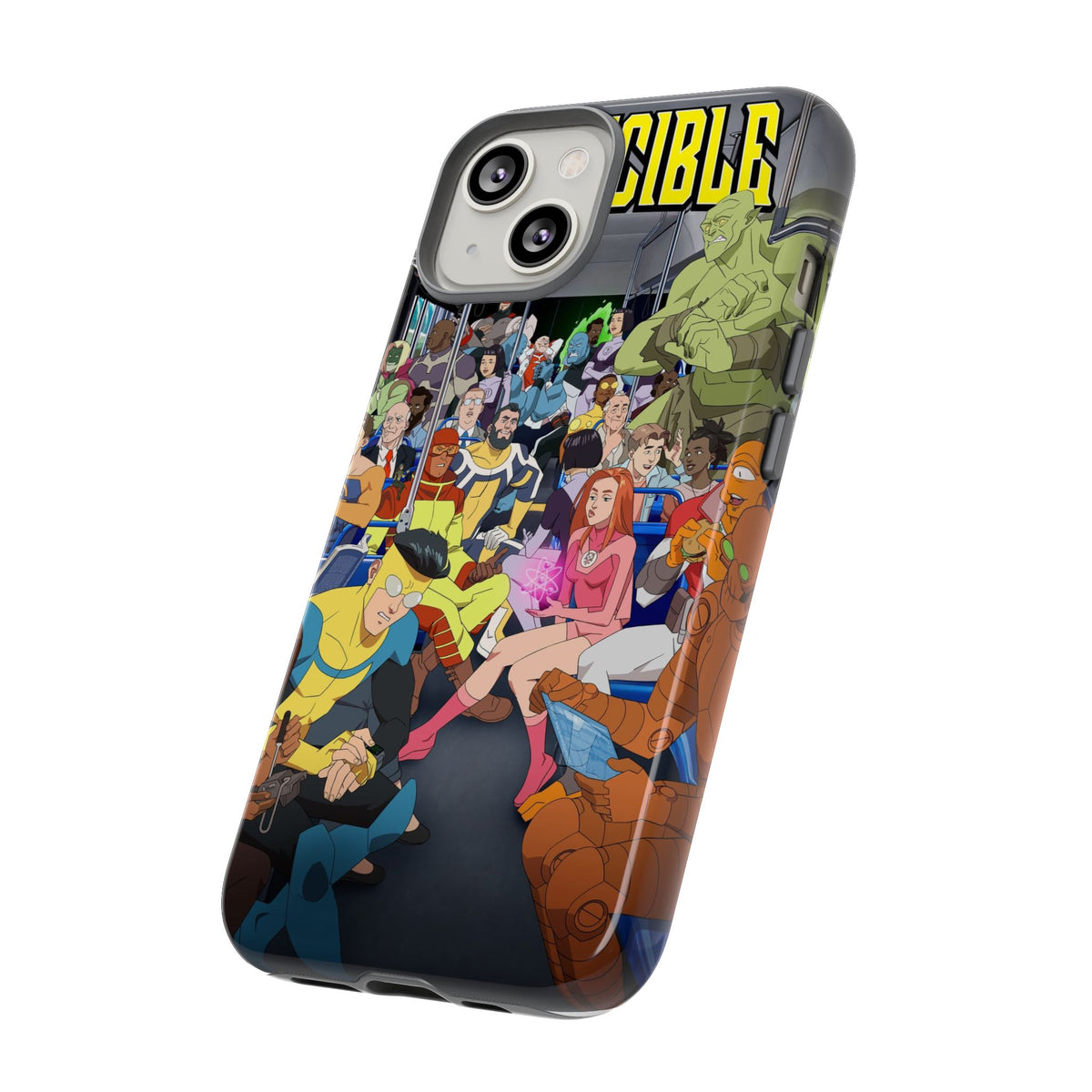 Comic Superhero Collage Phone Case — 'Invincible' Inspired Graphic Phone Cover