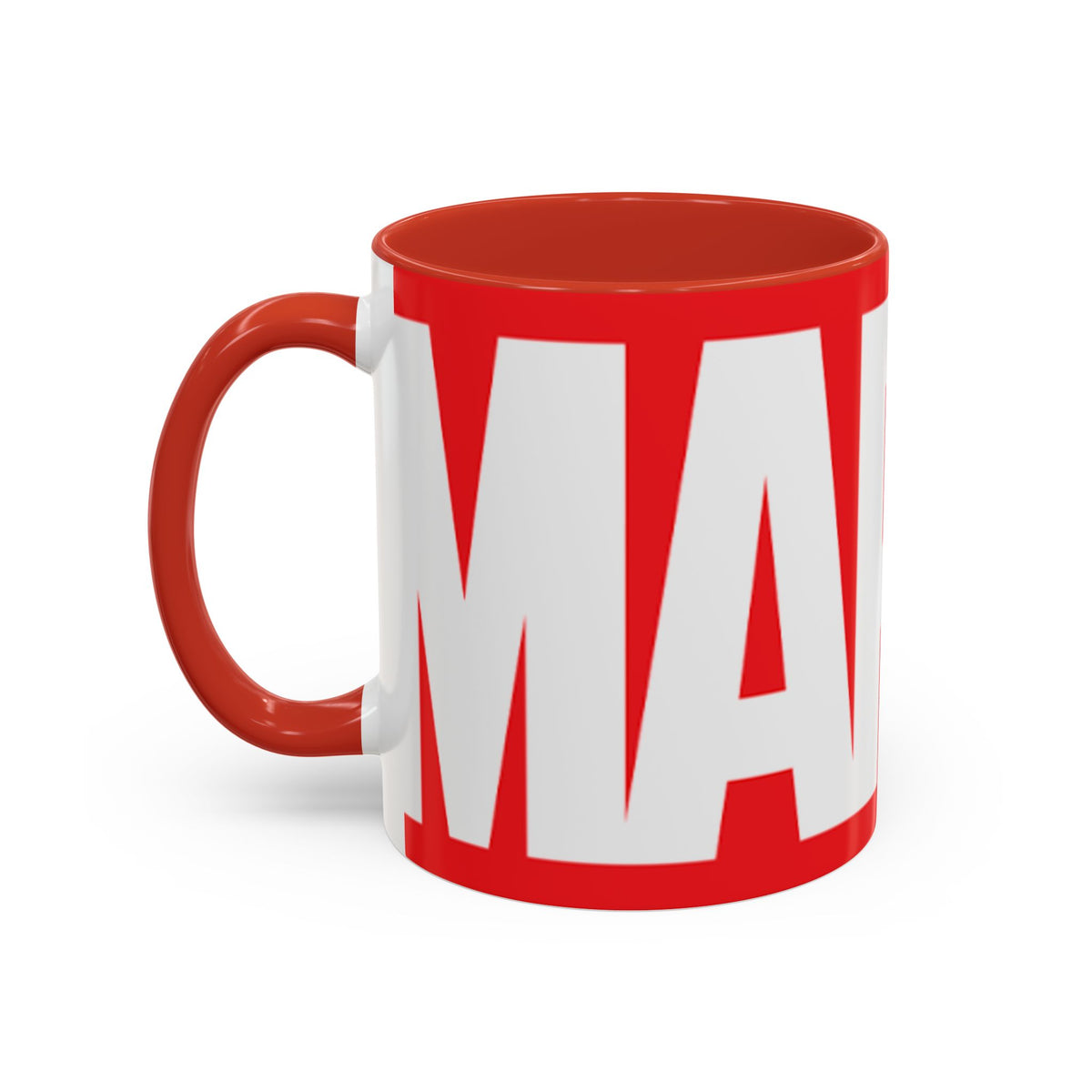 Marvel Logo Accent Coffee Mug – Red & White 11/15oz