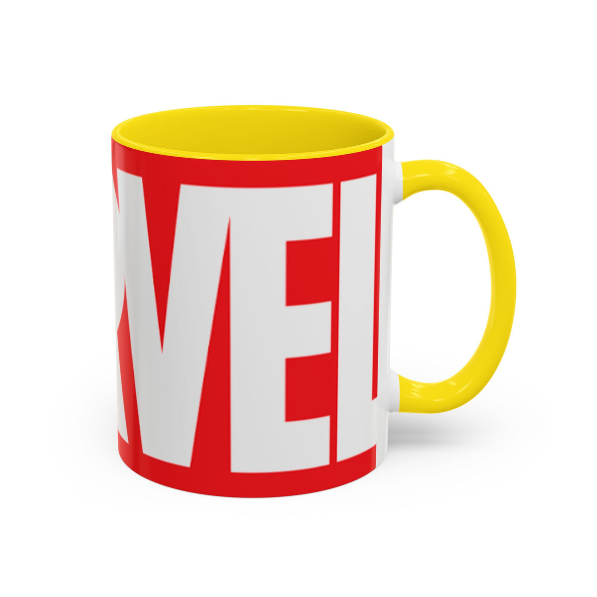 Marvel Logo Accent Coffee Mug – Red & White 11/15oz