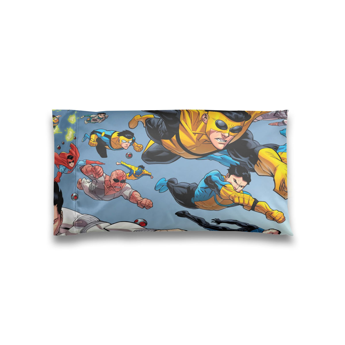 Invincible Comic Satin Pillowcase — Retro Team Print for Kids & Fans