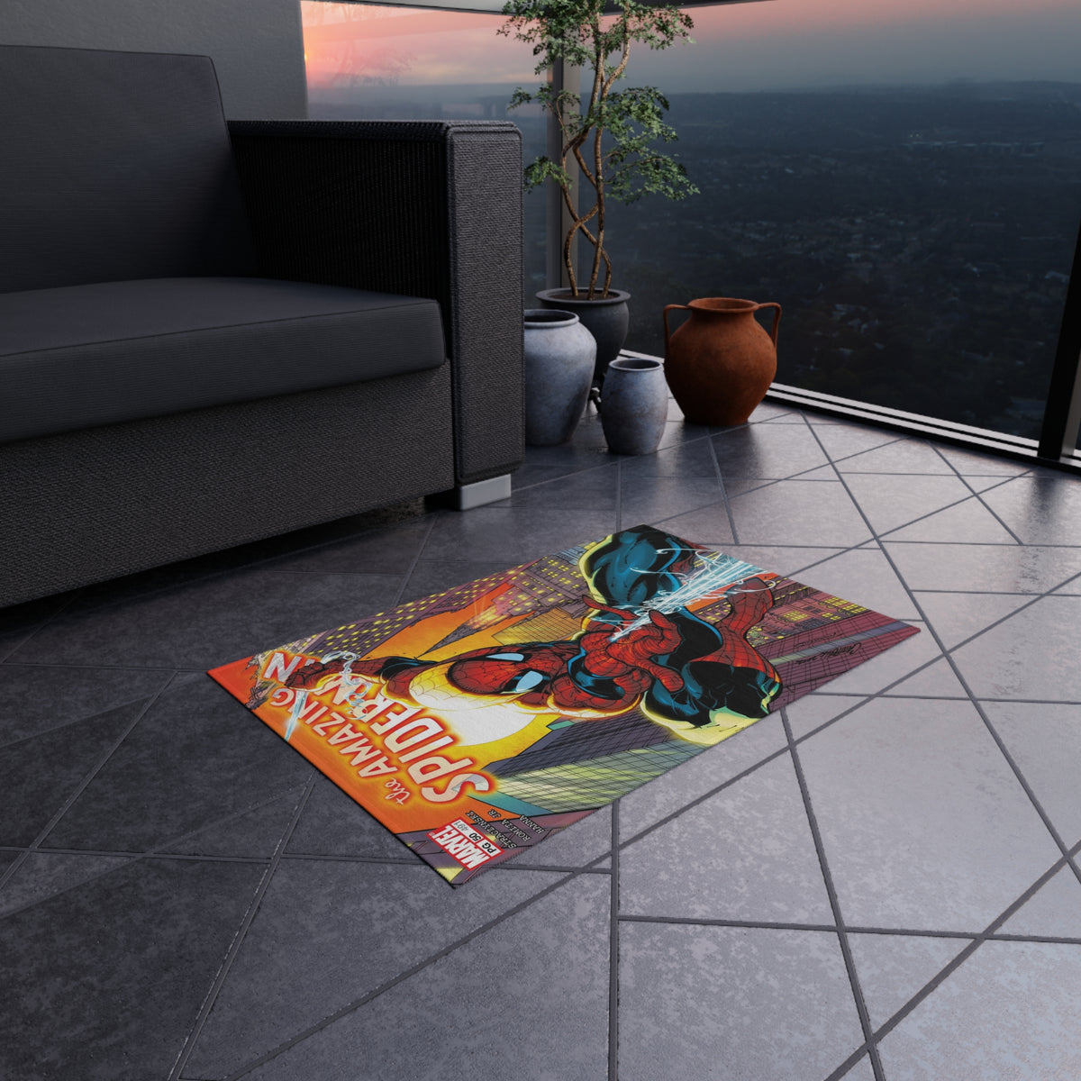 Spider-Man Outdoor Rug — The Amazing Spider-Man Patio Mat