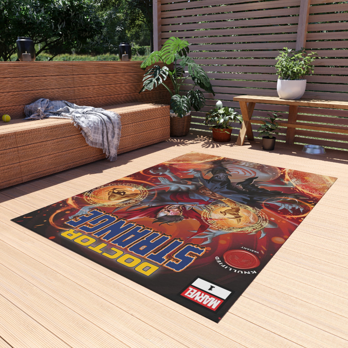 Doctor Strange Outdoor Rug — Marvel Portal Art Patio Mat
