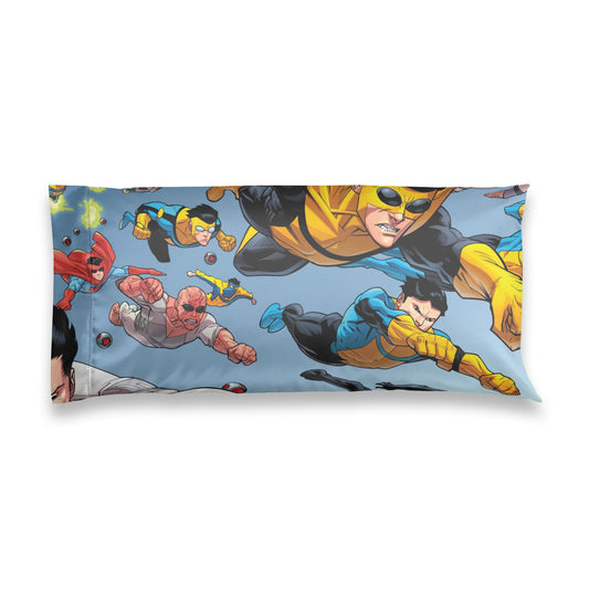 Invincible Comic Satin Pillowcase — Retro Team Print for Kids & Fans