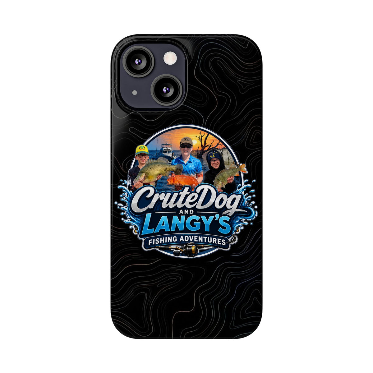 CruteDog & Langy’s Fishing Adventures Slim Phone Case