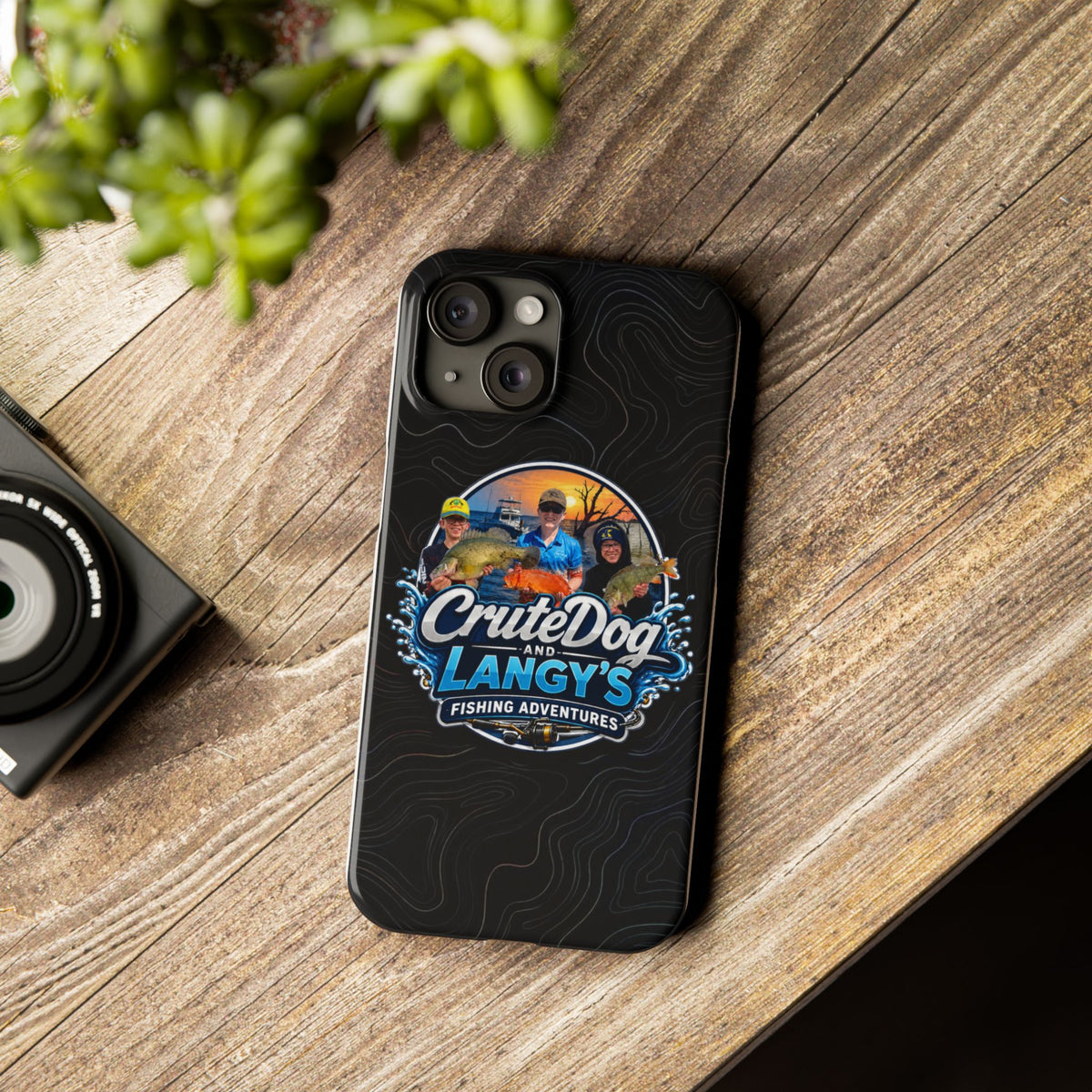 CruteDog & Langy’s Fishing Adventures Slim Phone Case