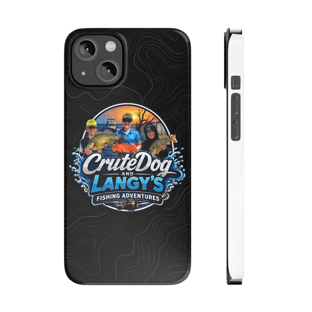 CruteDog & Langy’s Fishing Adventures Slim Phone Case