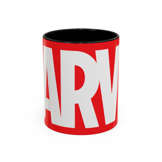 Marvel Logo Accent Coffee Mug – Red & White 11/15oz