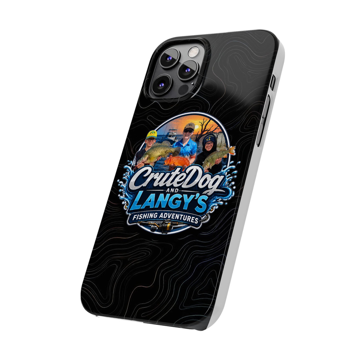 CruteDog & Langy’s Fishing Adventures Slim Phone Case