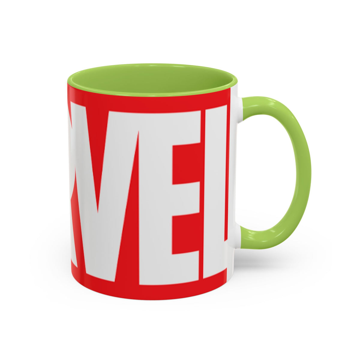 Marvel Logo Accent Coffee Mug – Red & White 11/15oz