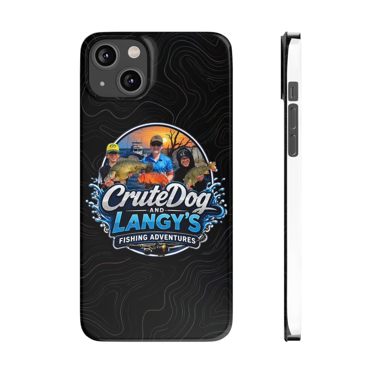 CruteDog & Langy’s Fishing Adventures Slim Phone Case