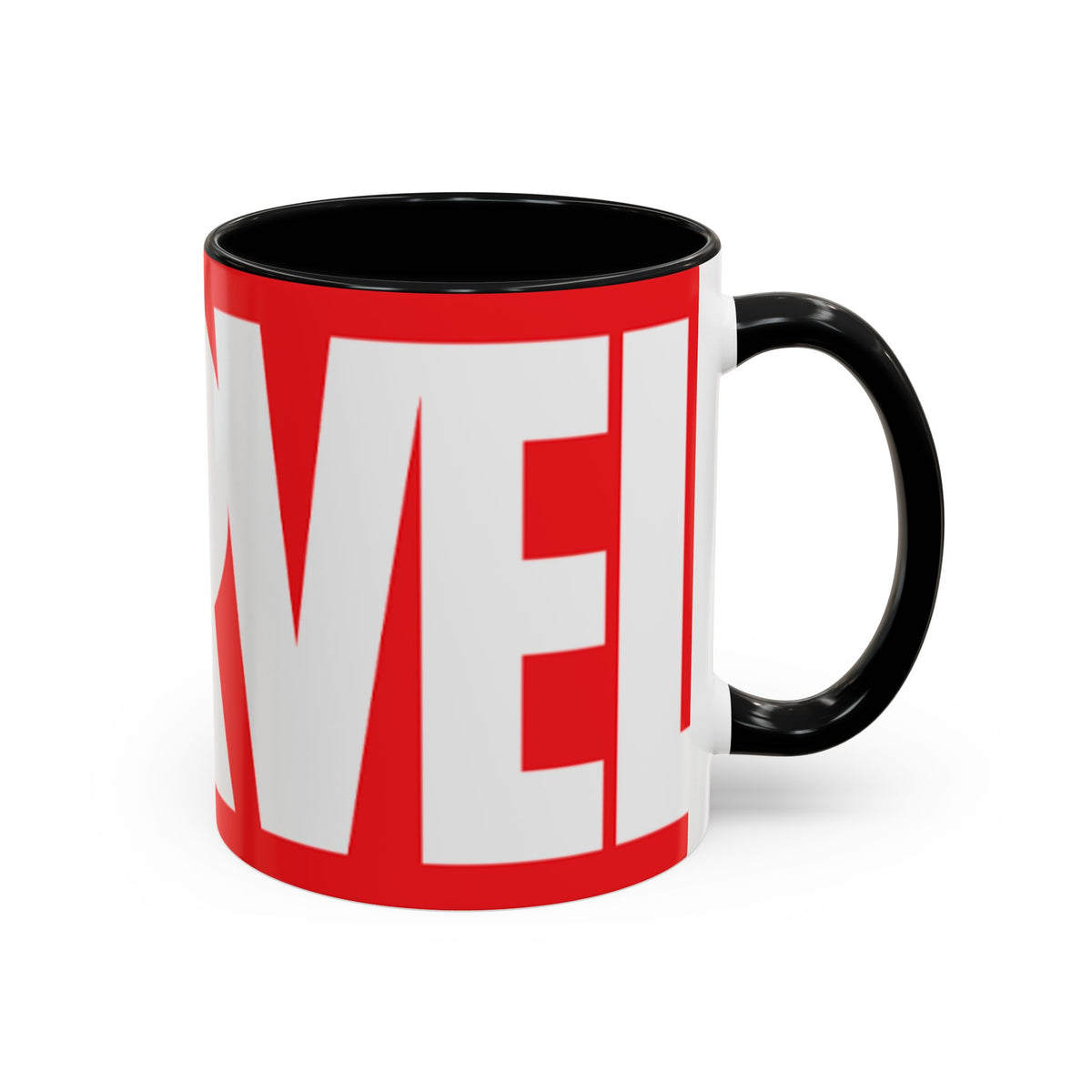 Marvel Logo Accent Coffee Mug – Red & White 11/15oz