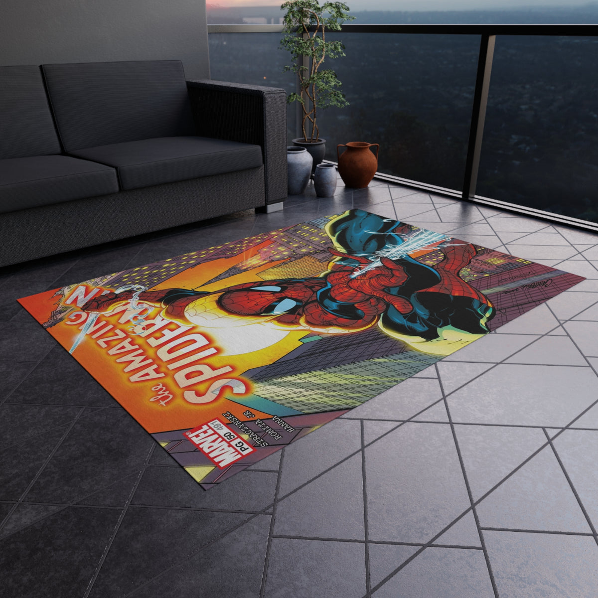 Spider-Man Outdoor Rug — The Amazing Spider-Man Patio Mat