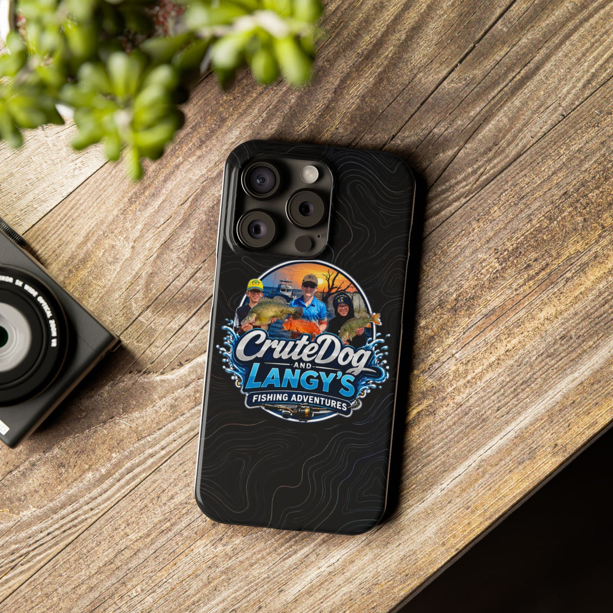 CruteDog & Langy’s Fishing Adventures Slim Phone Case