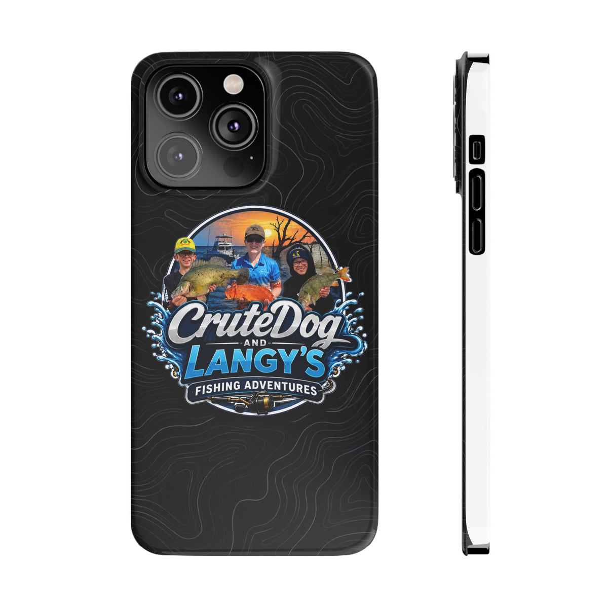 CruteDog & Langy’s Fishing Adventures Slim Phone Case