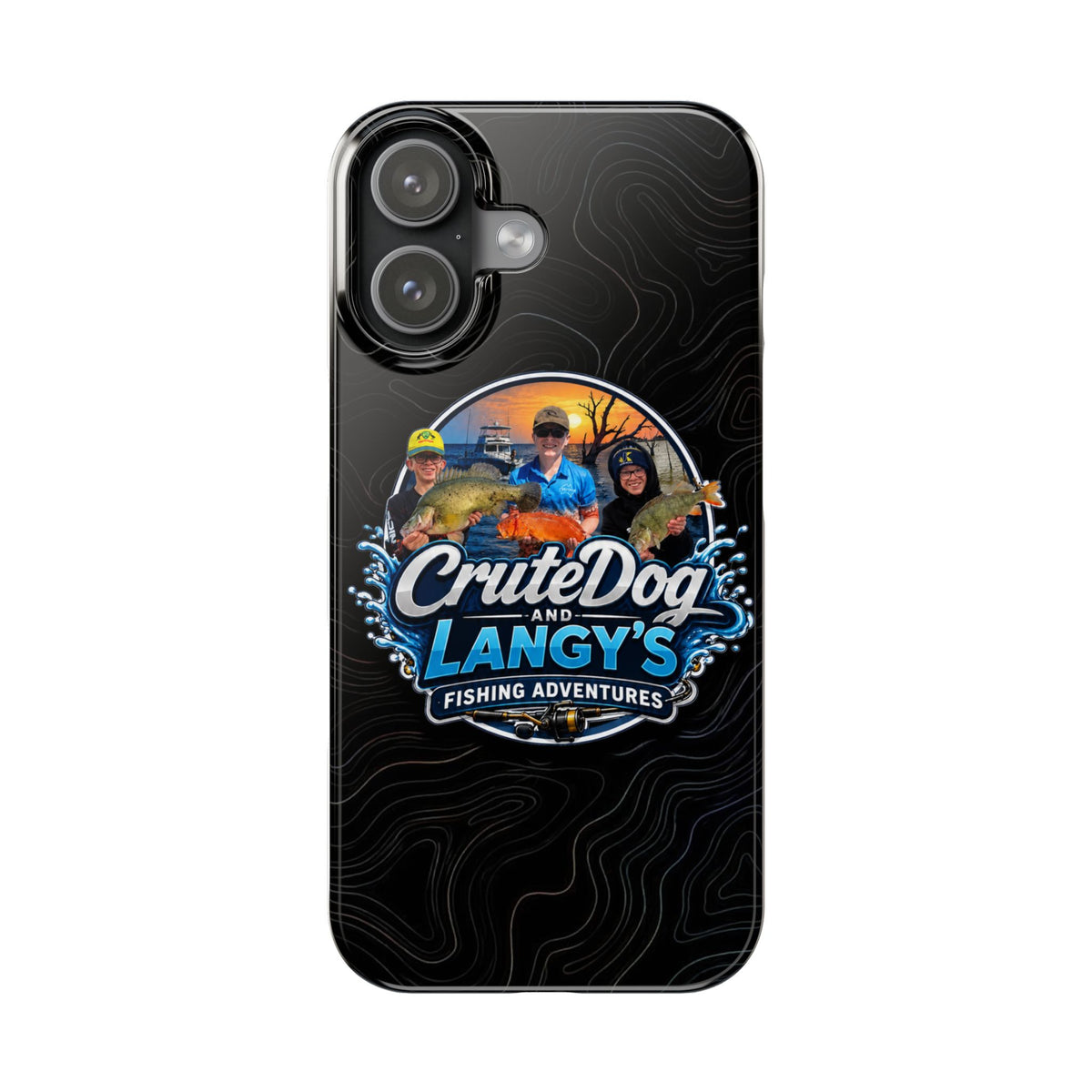 CruteDog & Langy’s Fishing Adventures Slim Phone Case