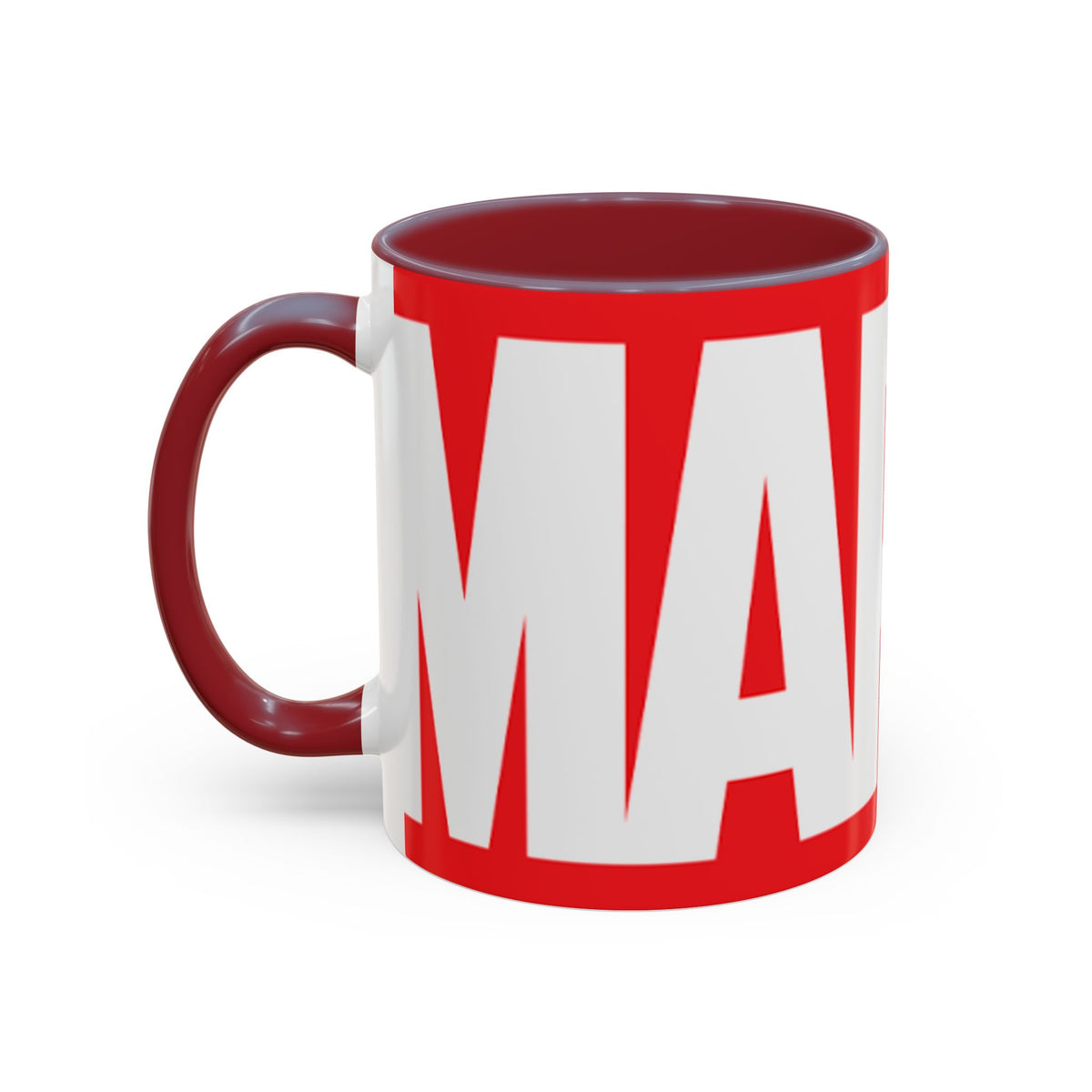 Marvel Logo Accent Coffee Mug – Red & White 11/15oz