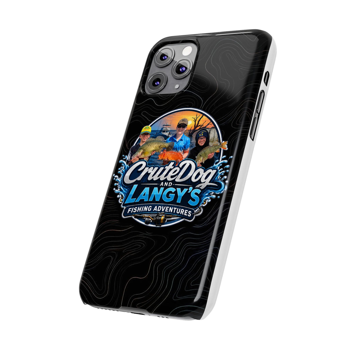 CruteDog & Langy’s Fishing Adventures Slim Phone Case