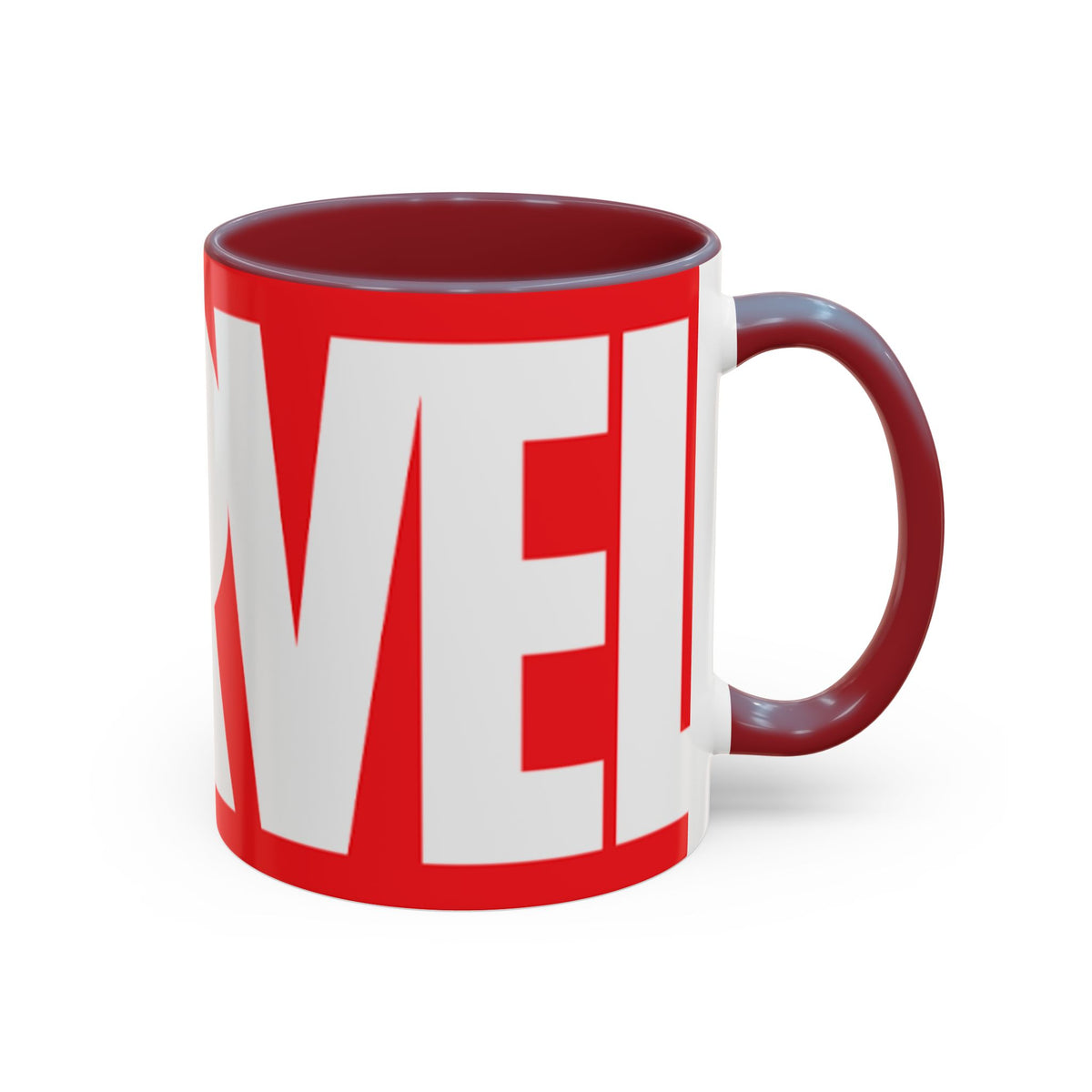 Marvel Logo Accent Coffee Mug – Red & White 11/15oz