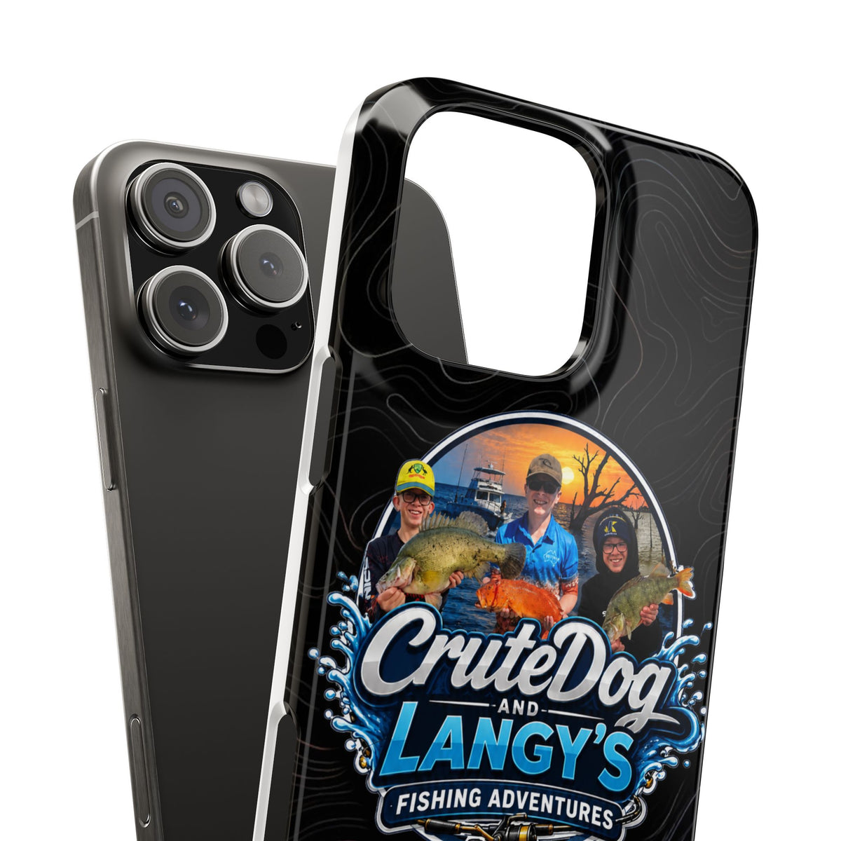 CruteDog & Langy’s Fishing Adventures Slim Phone Case