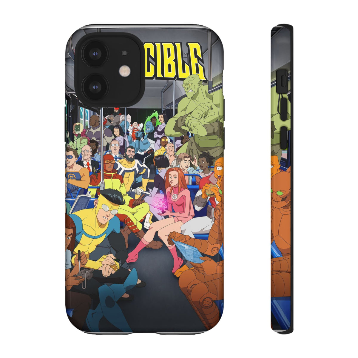 Comic Superhero Collage Phone Case — 'Invincible' Inspired Graphic Phone Cover