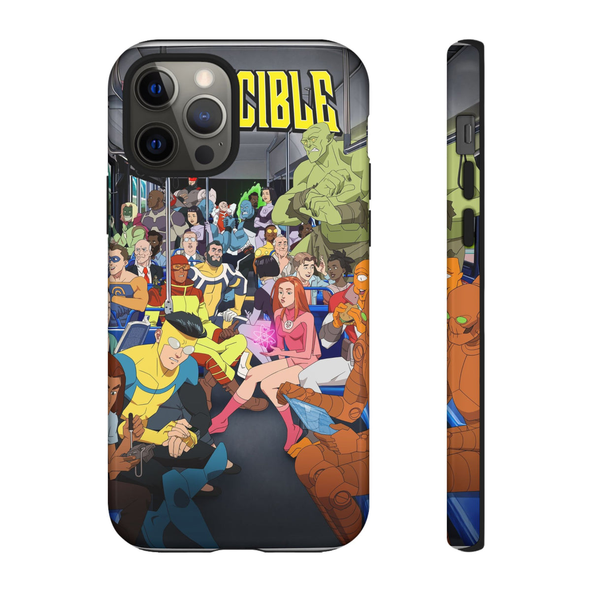 Comic Superhero Collage Phone Case — 'Invincible' Inspired Graphic Phone Cover