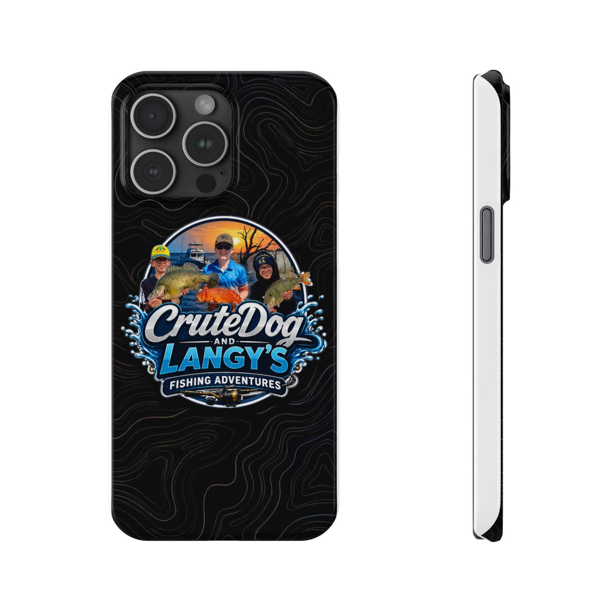 CruteDog & Langy’s Fishing Adventures Slim Phone Case
