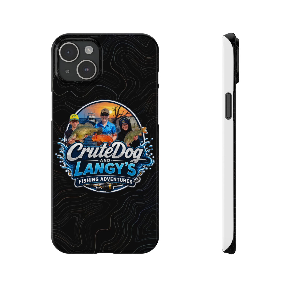 CruteDog & Langy’s Fishing Adventures Slim Phone Case