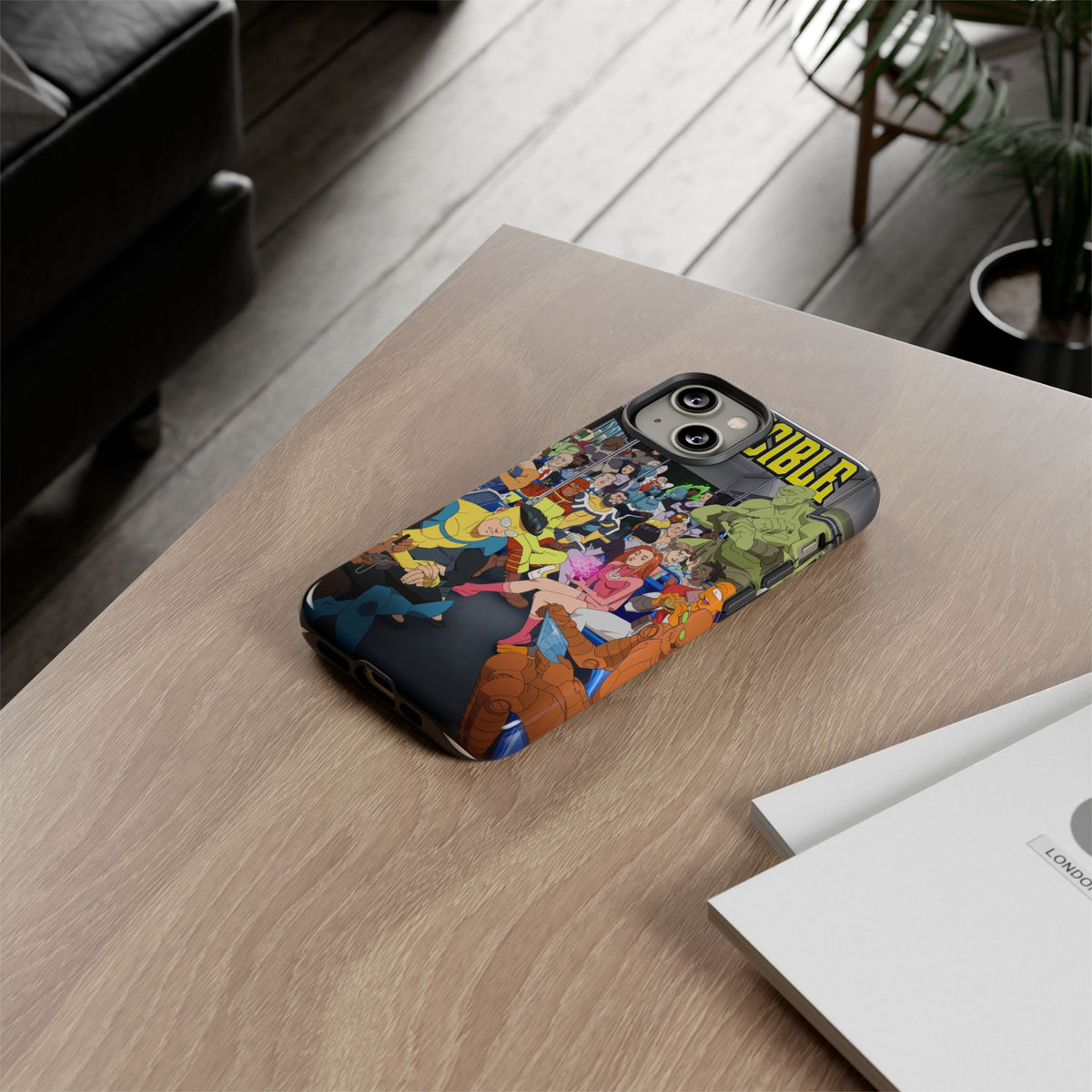 Comic Superhero Collage Phone Case — 'Invincible' Inspired Graphic Phone Cover