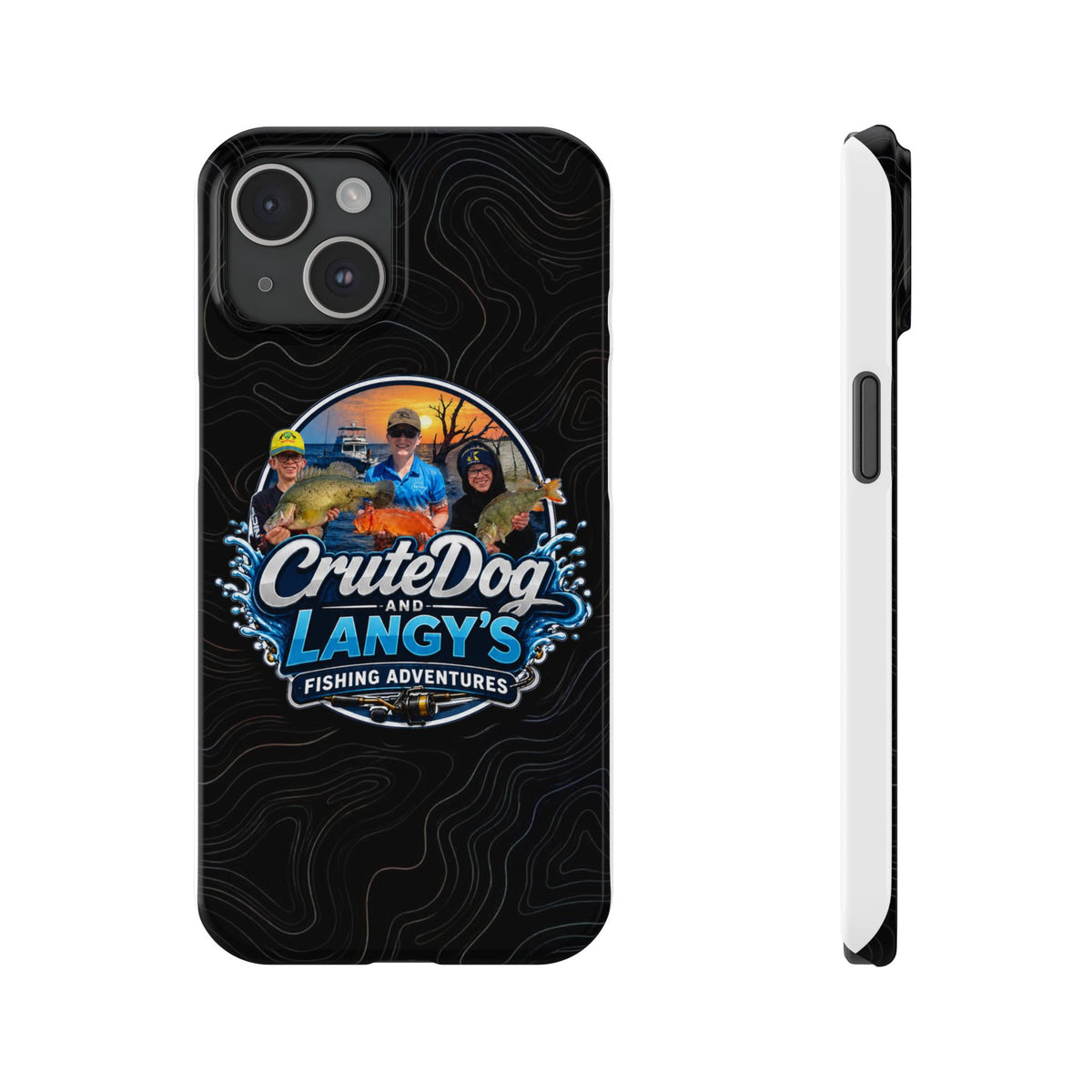 CruteDog & Langy’s Fishing Adventures Slim Phone Case