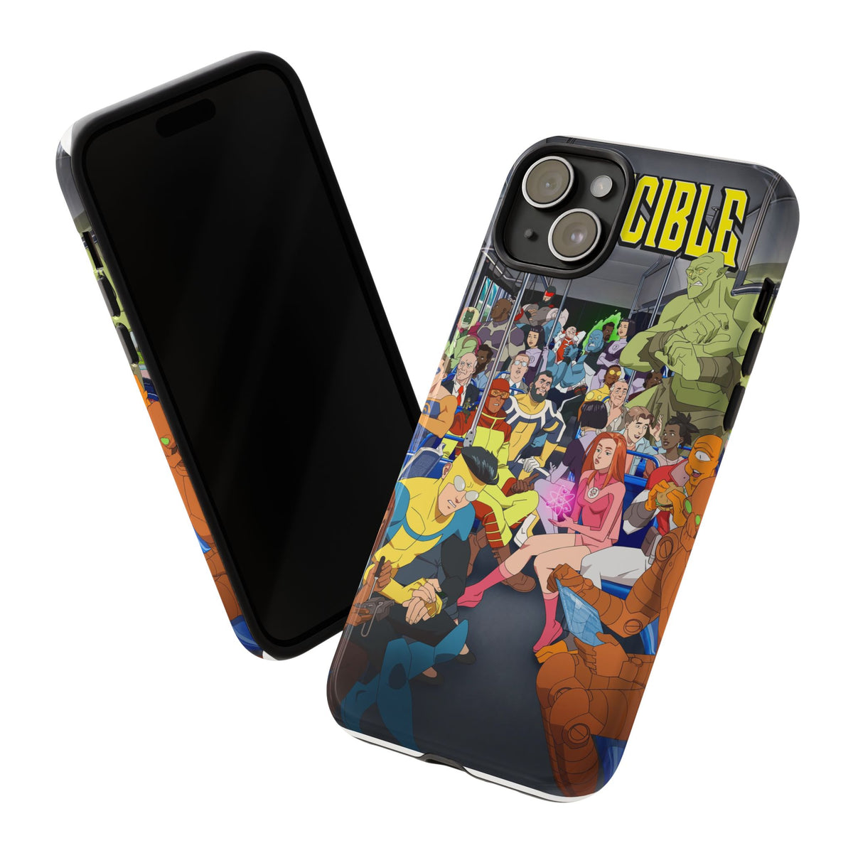 Comic Superhero Collage Phone Case — 'Invincible' Inspired Graphic Phone Cover