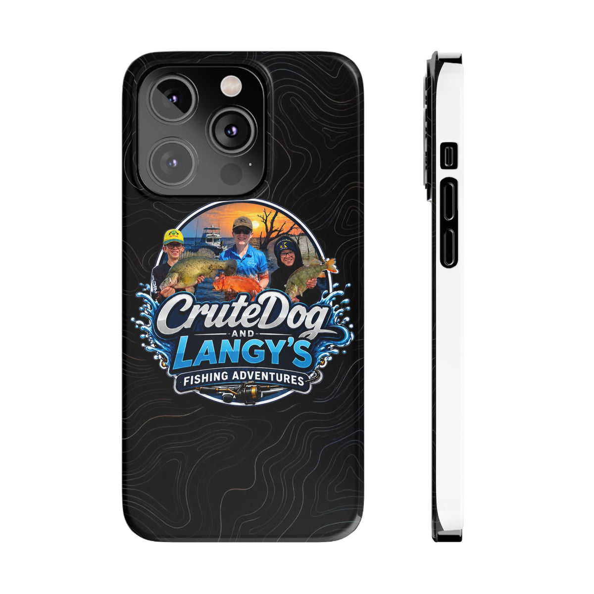CruteDog & Langy’s Fishing Adventures Slim Phone Case