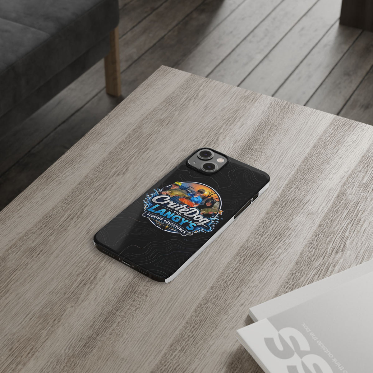CruteDog & Langy’s Fishing Adventures Slim Phone Case
