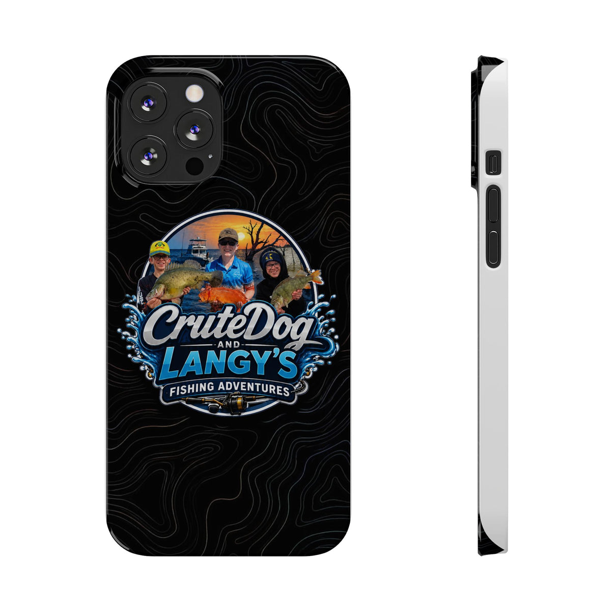 CruteDog & Langy’s Fishing Adventures Slim Phone Case