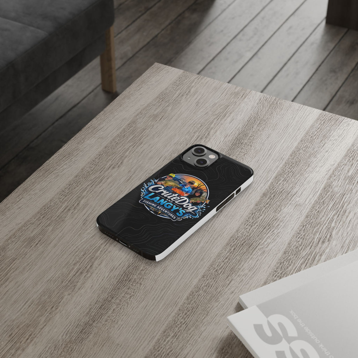 CruteDog & Langy’s Fishing Adventures Slim Phone Case