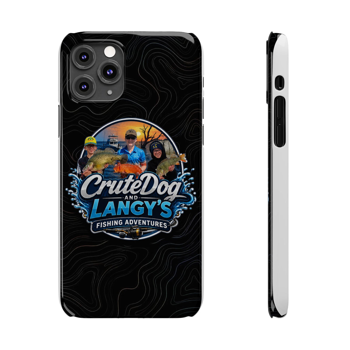 CruteDog & Langy’s Fishing Adventures Slim Phone Case
