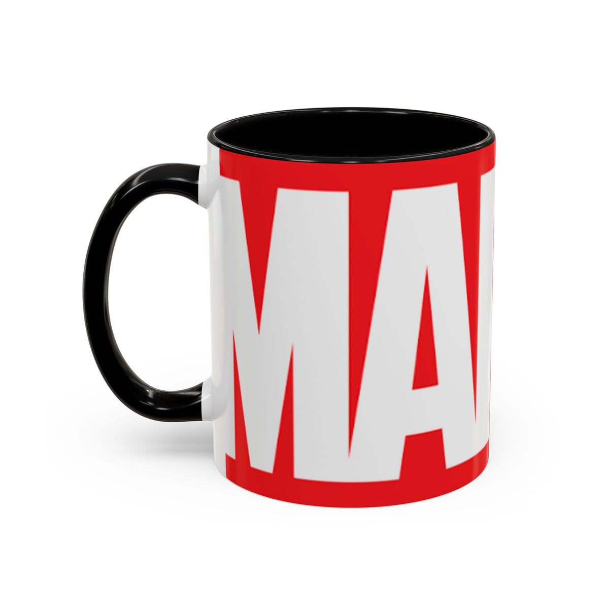 Marvel Logo Accent Coffee Mug – Red & White 11/15oz