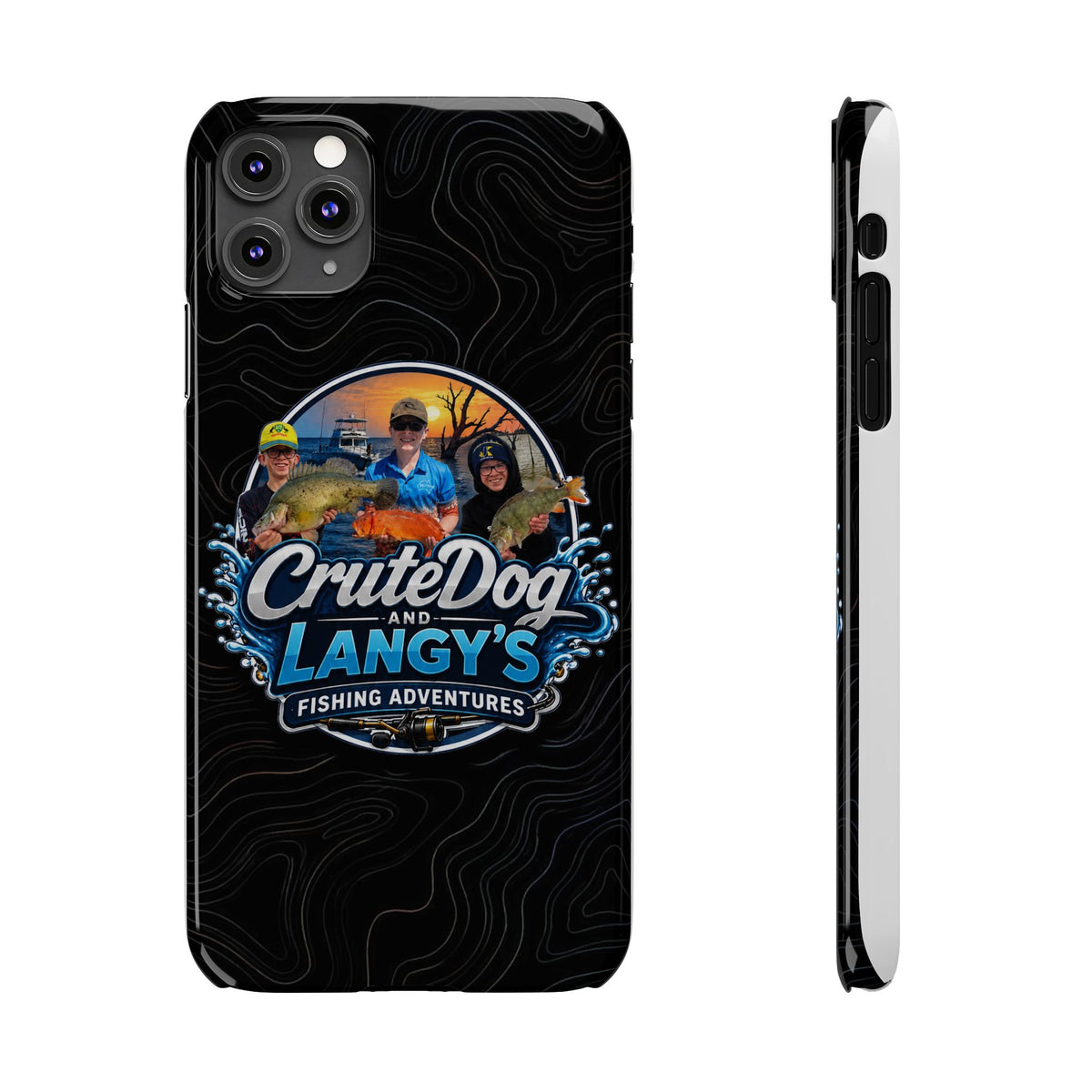 CruteDog & Langy’s Fishing Adventures Slim Phone Case