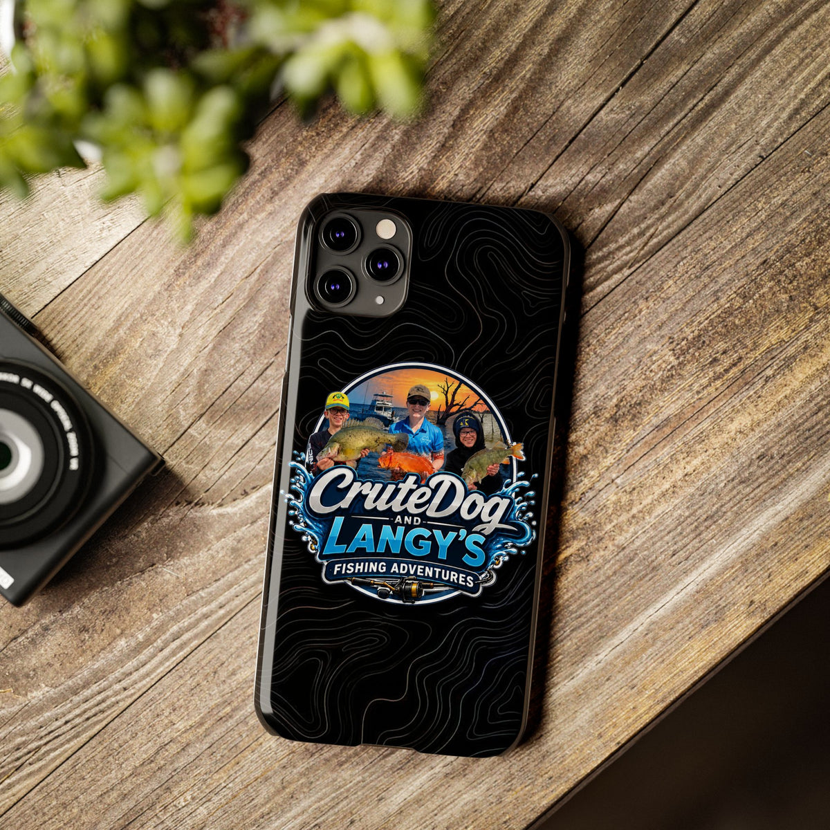 CruteDog & Langy’s Fishing Adventures Slim Phone Case