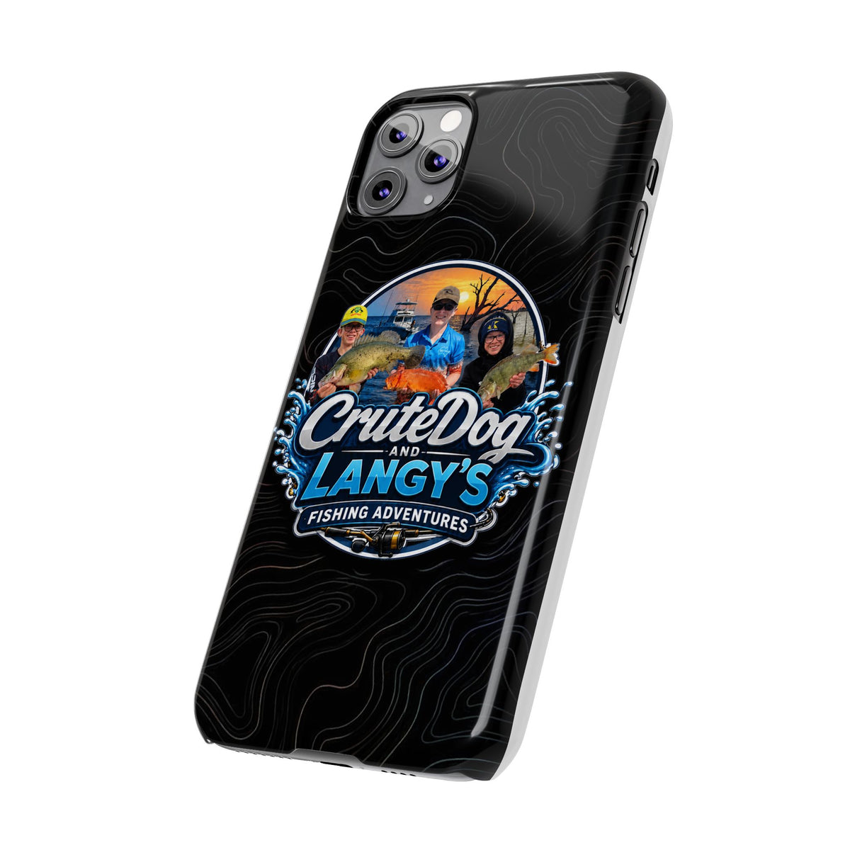 CruteDog & Langy’s Fishing Adventures Slim Phone Case